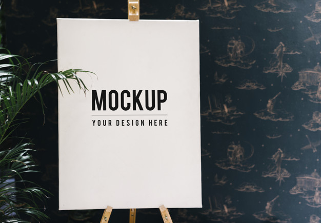 Use these mockups to showcase poster design, paintings, lettering or . 110 Best Easel Mockup Templates Free Premium