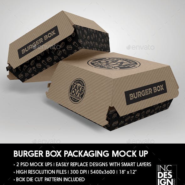 The best burger box mockup to place artwork on each panel one by one and get a super realistic outcome of your artwork. 60 Best Burger Box Mockup Templates Free Premium