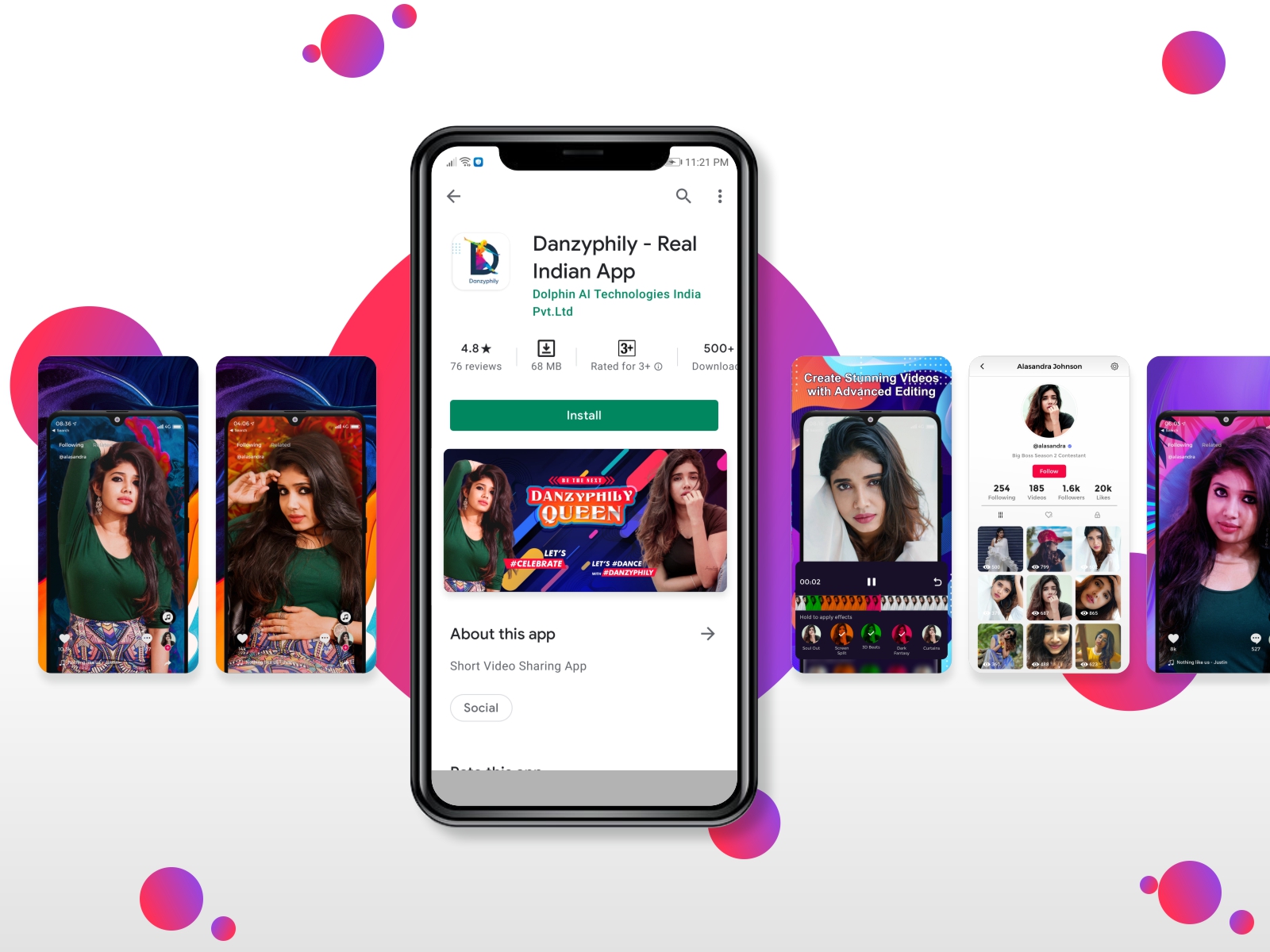 Timers and stopwatches are important tools for fitness and training programs, but they are also helpful for a variety of other activities. Danzyphily Short Video Making App Promotional Works Playstore Mockup Vg D Signs