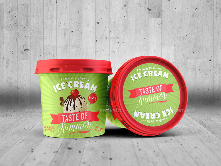 16+ Download Ice Cream Packaging Mockup Free Psd