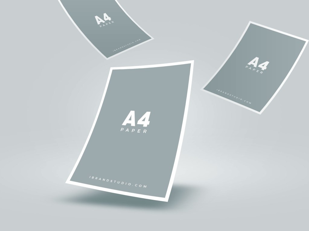 15+ Download Floating Paper Mockup Free&nbsp;Psd